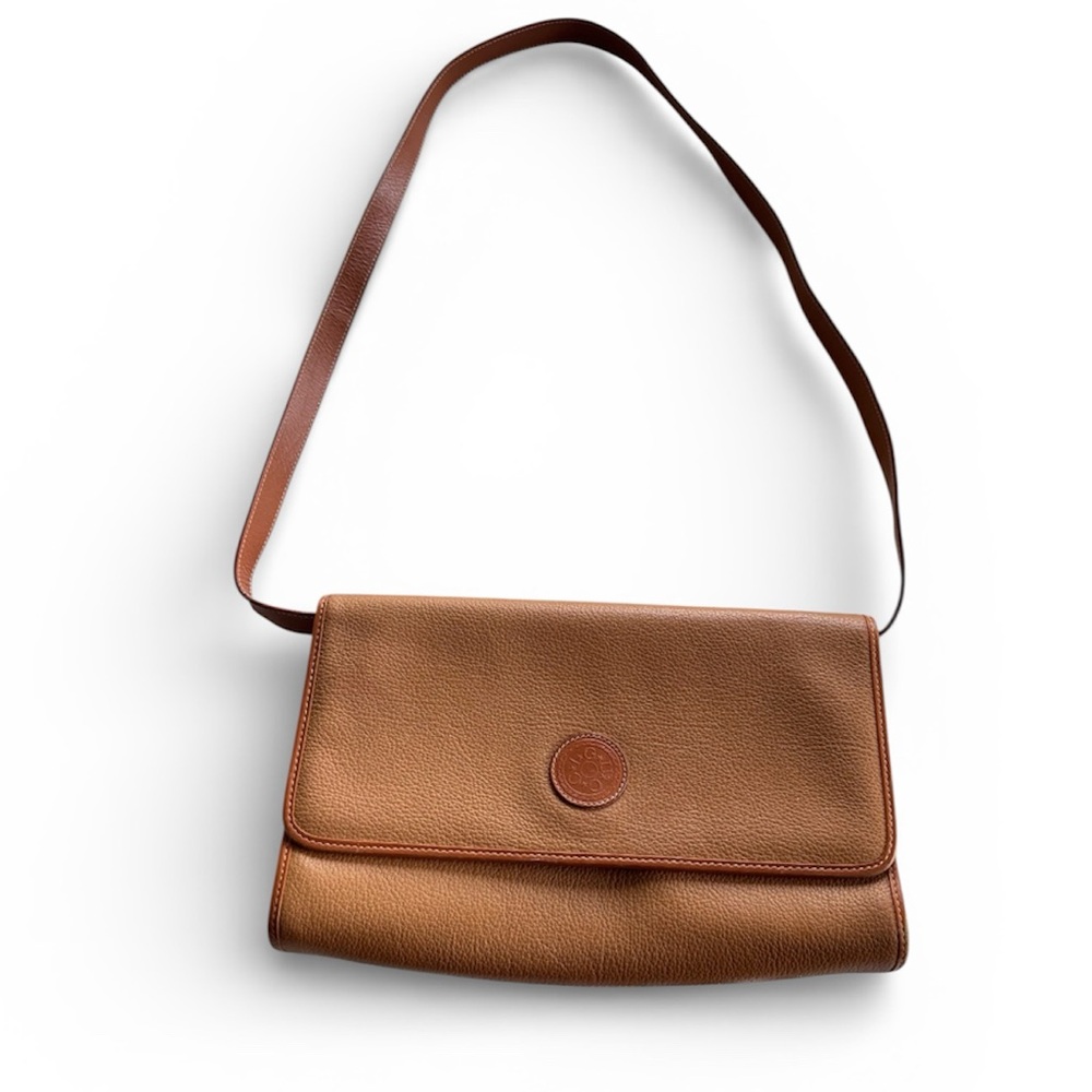 Vintage Gucci Brown Leather Shoulder Bag